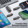 Cle USB iPhone Stockage 128 Go, sans Application – Stockez Photos et vidéos, Cle USB pour iPhone/Pad/Android/PC