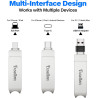 Cle USB iPhone Stockage 256 Go, sans Application – Stockez Photos et vidéos, Cle USB pour iPhone/Pad/Android/PC