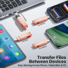 Cle USB iPhone Stockage 128 Go, sans Application – Stockez Photos et vidéos, Cle USB pour iPhone/Pad/Android/PC