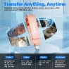 Cle USB iPhone Stockage 128 Go, sans Application – Stockez Photos et vidéos, Cle USB pour iPhone/Pad/Android/PC
