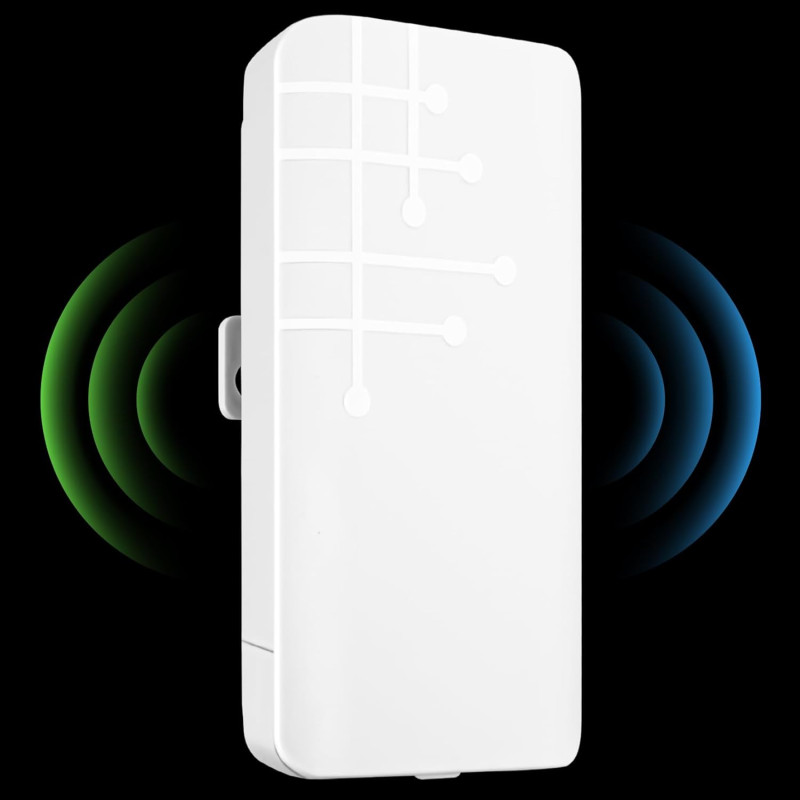 Repeteur WiFi Exterieur, 300Mbit/s Amplificateur WiFi Puissant Outdoor, 2.4GHz Répéteur Wi-FI Extérieur avec Reapter/AP Mode, Co