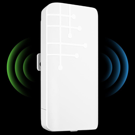 Repeteur WiFi Exterieur, 300Mbit/s Amplificateur WiFi Puissant Outdoor, 2.4GHz Répéteur Wi-FI Extérieur avec Reapter/AP Mode, Co