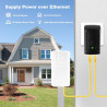 Repeteur WiFi Exterieur, 300Mbit/s Amplificateur WiFi Puissant Outdoor, 2.4GHz Répéteur Wi-FI Extérieur avec Reapter/AP Mode, Co
