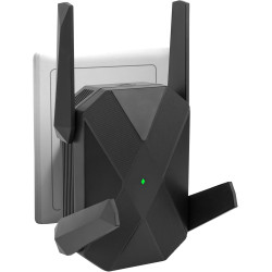 Repeteur WiFi Puissant, WiFi 6 Répéteur WiFi 3000Mbps, Amplificateur Wi-FI 5GHz de 2400M, 2.4GHz de 600M, Compatible avec Toutes