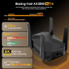 Repeteur WiFi Puissant, WiFi 6 Répéteur WiFi 3000Mbps, Amplificateur Wi-FI 5GHz de 2400M, 2.4GHz de 600M, Compatible avec Toutes