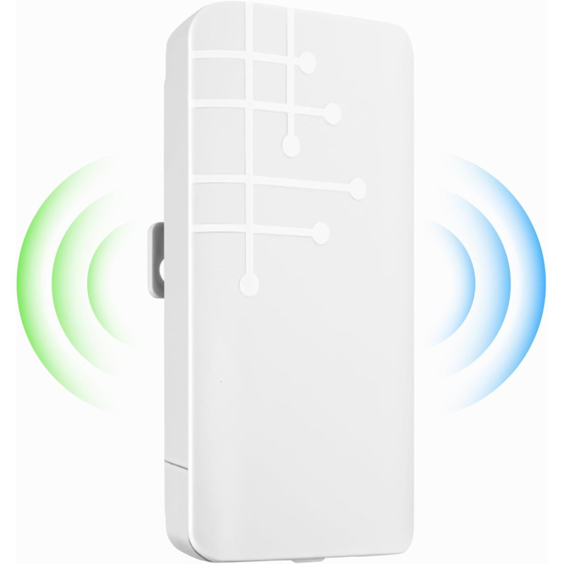 300Mbit/s Repeteur WiFi Exterieur, Amplificateur WiFi Puissant Outdoor, Répéteur Extérieur avec Reapter/AP Mode, Couverture jusq