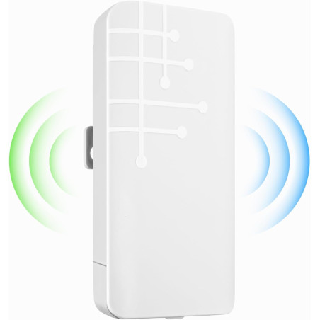 300Mbit/s Repeteur WiFi Exterieur, Amplificateur WiFi Puissant Outdoor, Répéteur Extérieur avec Reapter/AP Mode, Couverture jusq