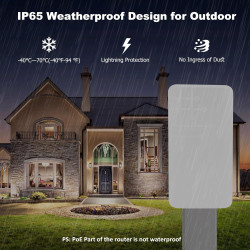 300Mbit/s Repeteur WiFi Exterieur, Amplificateur WiFi Puissant Outdoor, Répéteur Extérieur avec Reapter/AP Mode, Couverture jusq