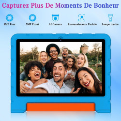 ZIOVO Tablette Enfants 10 Pouces Android 15, 30Go RAM+64Go ROM (TF 2To), 5G WiFi Tablettes, Gemini AI, Octa-Core/Widevine L1/Fac