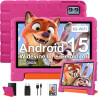 ZIOVO Tablette Enfants 10 Pouces Android 15, 30Go RAM+64Go ROM (TF 2To), 5G WiFi Tablettes, Gemini AI, Octa-Core/Widevine L1/Fac