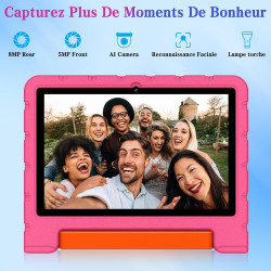 ZIOVO Tablette Enfants 10 Pouces Android 15, 30Go RAM+64Go ROM (TF 2To), 5G WiFi Tablettes, Gemini AI, Octa-Core/Widevine L1/Fac