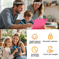 ZIOVO Tablette Enfants 10 Pouces Android 15, 30Go RAM+64Go ROM (TF 2To), 5G WiFi Tablettes, Gemini AI, Octa-Core/Widevine L1/Fac