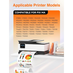 PG-545XL CL-546XL Cartouche d'encre Remplacement pour Canon 545 546 XL 545 546 Cartouche pour Pix ma MX495 TS3150 TS3350 TS3151 