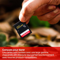 SANDISK Extreme Pro Carte SD UHS-I de 64 Go (Jusqu’à 200 Mo/s en Lecture et Jusqu’à 90 Mo/s en écriture, vidéo 4K UHD, U3, V30) 