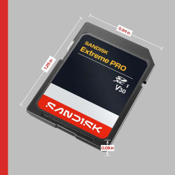 SANDISK Extreme Pro Carte SD UHS-I de 512 Go (Jusqu’à 250 Mo/s en Lecture et Jusqu’à 170 Mo/s en écriture, vidéo 4K UHD, U3, V30