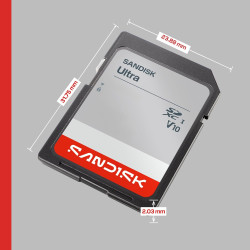 SANDISK Ultra Carte SDXC UHS-I 256 Go (Jusqu’à 195 Mo/s en Lecture, vidéo Full HD, V10, U1, C10) SANDISK Memory Zone App