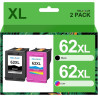 HALLOLUX 62XL Cartouches d'encre Remplacement pour HP 62 62XL 62 XL pour HP Envy 5540 5640 5642 5644 5646 7640 5660 7644 pour Of