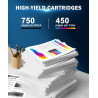 HALLOLUX 62XL Cartouches d'encre Remplacement pour HP 62 62XL 62 XL pour HP Envy 5540 5640 5642 5644 5646 7640 5660 7644 pour Of