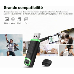 Clé USB 32 Go, Lot de 5 Vansuny USB 3.0 Haute Vitesse, Memory Stick avec Voyant LED Capuchon, pour PC, Desktop, Laptop, Console 