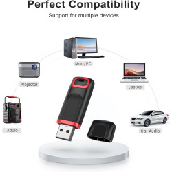 Lot de 10 Clé USB 128Go, Vansuny Cle USB 128Go 2.0 Stockage Données avec Lumière LED pour PC tablettes/Laptop/autoradio/TV(5 Col