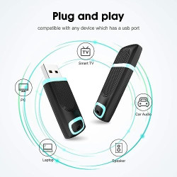 Vansuny Cle USB 128 Go 3.0, USB 128 Go Stick Stockage Données avec Lumière LED pour PC Tablettes, Ordinateurs Portables, Autorad