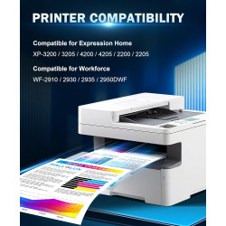 HALLOLUX Compatible Cartouches Compatible pour 604XL pour Epson Expression Home XP-2200 XP-2205 XP-3200 XP-4200 XP-3205 XP-4205 