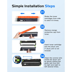 TN248 TN248XL DCP-L3560CDW Cartouches de Toner Compatible pour Brother TN-248 TN-248CMYK TN 248XL TN-248XL pour Brother MFC-L839