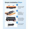 TN247 DCP-L3550CDW TN-243CMYK Toner Compatible pour Brother TN243 TN243CMYK TN-243 TN-243BK TN247BK pour Brother DCP-L3550CDW MF