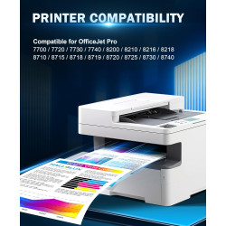 HALLOLUX 953XL Pack de 4 avec Remplacement pour HP 953 XL pour HP Officejet Pro 7740 7720 8730 8710 8720 8715 8725 8730 7730 871