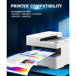 HALLOLUX LC422 LC422XL Cartouche d'encre Compatible pour Brother LC422 LC422XL LC-422 LC-422VAL pour Brother MFC-J6940DW MFC-J57