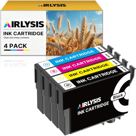 AIRLYSIS Cartouche d'encre Compatible pour 604XL pour Epson Expression Home XP 2200 XP 3200 XP 4200 XP 4205 XP 3205 pour Workfor
