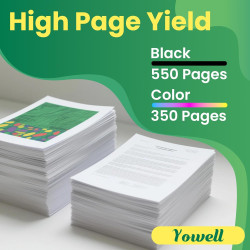 Yowell XP3200 XP2200 Cartouche Compatibles avec Epson Expression Home XP-2200 XP-2205 XP-3200 XP-3205 XP-4200 XP-4205, Workforce