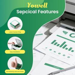 Yowell XP3200 XP2200 Cartouche Compatibles avec Epson Expression Home XP-2200 XP-2205 XP-3200 XP-3205 XP-4200 XP-4205, Workforce