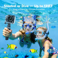 AKASO Caméra Sport 4K 30fps 20MP WiFi - Camera 4k Étanche jusqu'à 30M avec Stabilisation, Grand Angle de 170° - Télécommande 2.4