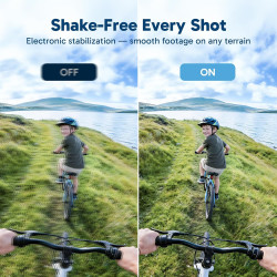 AKASO Caméra Sport 4K 30fps 20MP WiFi - Camera 4k Étanche jusqu'à 30M avec Stabilisation, Grand Angle de 170° - Télécommande 2.4