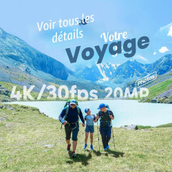 AKASO EK7000 Caméra Sport 4K 30fps 20MP WiFi Caméra d'action 170° Grand Angle Télécommande 2.4G Caméra Étanche 30M 2 Batteries B