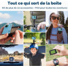 AKASO EK7000 Caméra Sport 4K 30fps 20MP WiFi Caméra d'action 170° Grand Angle Télécommande 2.4G Caméra Étanche 30M 2 Batteries B