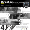 Fitstill 60m/196ft boîtier étanche pour go pro hero 13/hero 12/hero 11/hero 10/hero 9 noir, boîtier de plongée sous-marine pour 