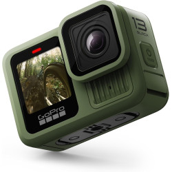 Gopro hero13 noir en vert forêt (couleur en édition limitée) - caméra d'action étanche avec vidéo 5.3k60, photo 27mp et compatib