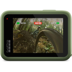 Gopro hero13 noir en vert forêt (couleur en édition limitée) - caméra d'action étanche avec vidéo 5.3k60, photo 27mp et compatib