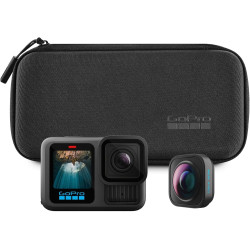 Gopro hero13 noir ultra wide edition - caméra d'action étanche avec vidéo 5.3k60, photo 27mp, champ de vision optimisé à 177 deg