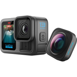 Gopro hero13 noir ultra wide edition - caméra d'action étanche avec vidéo 5.3k60, photo 27mp, champ de vision optimisé à 177 deg