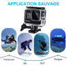 Redtron boîtier etanche pour gopro hero 8 noir, boîtier plongée etanche de 60 m avec mont thumbscrew et 12 insert anti-buée acce
