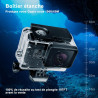 Rougetron boîtier etanche pour gopro hero 5/6/7, boîtier plongée etanche de 60 m avec mont thumbscrew et 12 insert anti-buée acc