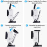 Rougetron boîtier etanche pour gopro hero 5/6/7, boîtier plongée etanche de 60 m avec mont thumbscrew et 12 insert anti-buée acc
