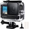 Redtron étui étanche pour gopro hero 9/10/11/12/13 noir, coque de protection pour la plongée sous-marine 196ft/60m avec concepti