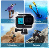 Redtron étui étanche pour gopro hero 9/10/11/12/13 noir, coque de protection pour la plongée sous-marine 196ft/60m avec concepti
