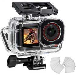 FitStill Boîtier étanche de 50 m pour DJI Osmo Action 5 Pro/4/3, photographie sous-marine, conception double pied froid