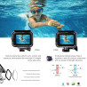 FitStill Boîtier étanche de 50 m pour DJI Osmo Action 5 Pro/4/3, photographie sous-marine, conception double pied froid