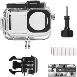 FitStill Boîtier étanche de 50 m pour DJI Osmo Action 5 Pro/4/3, photographie sous-marine, conception double pied froid